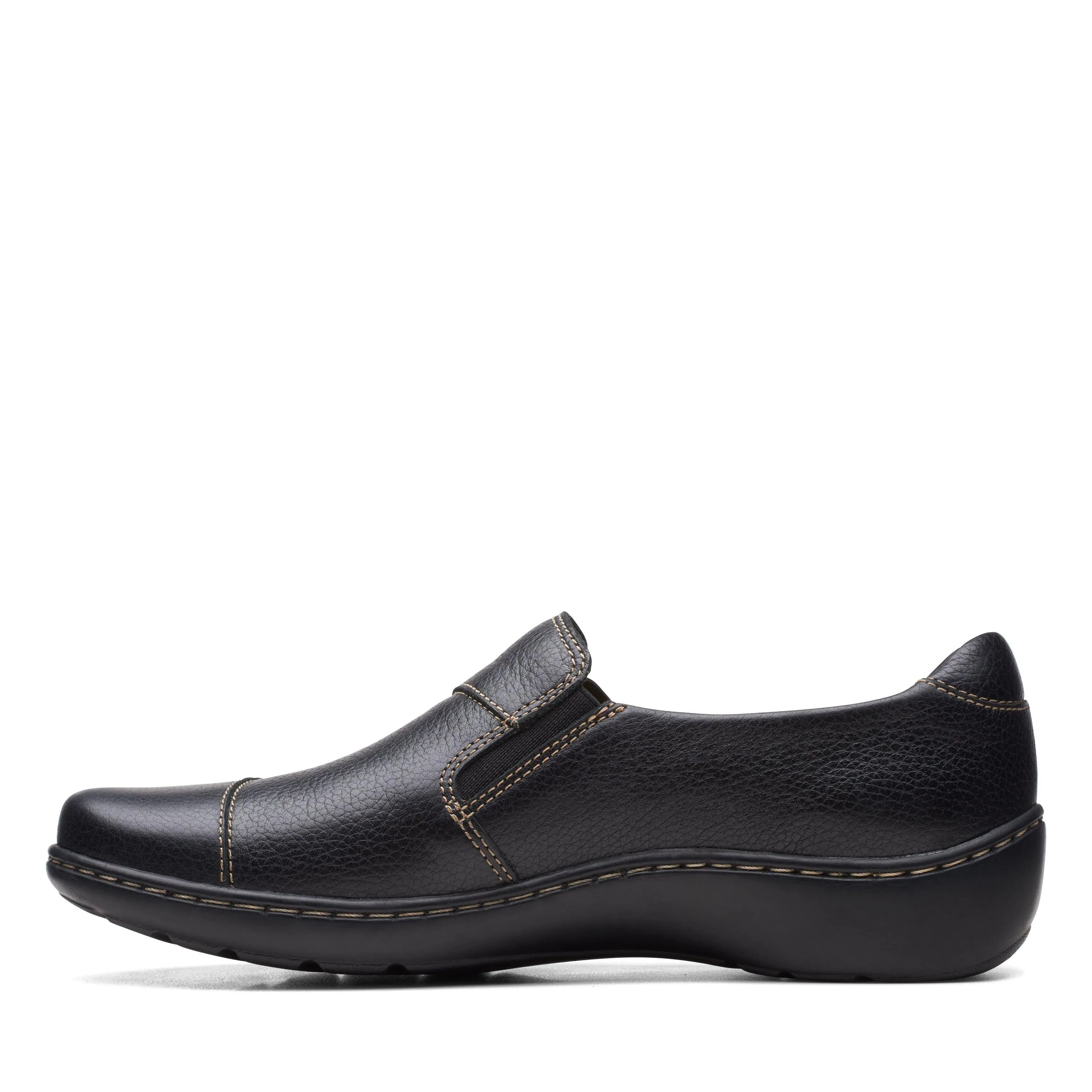 Clarks Cora Harbor in Black Leather