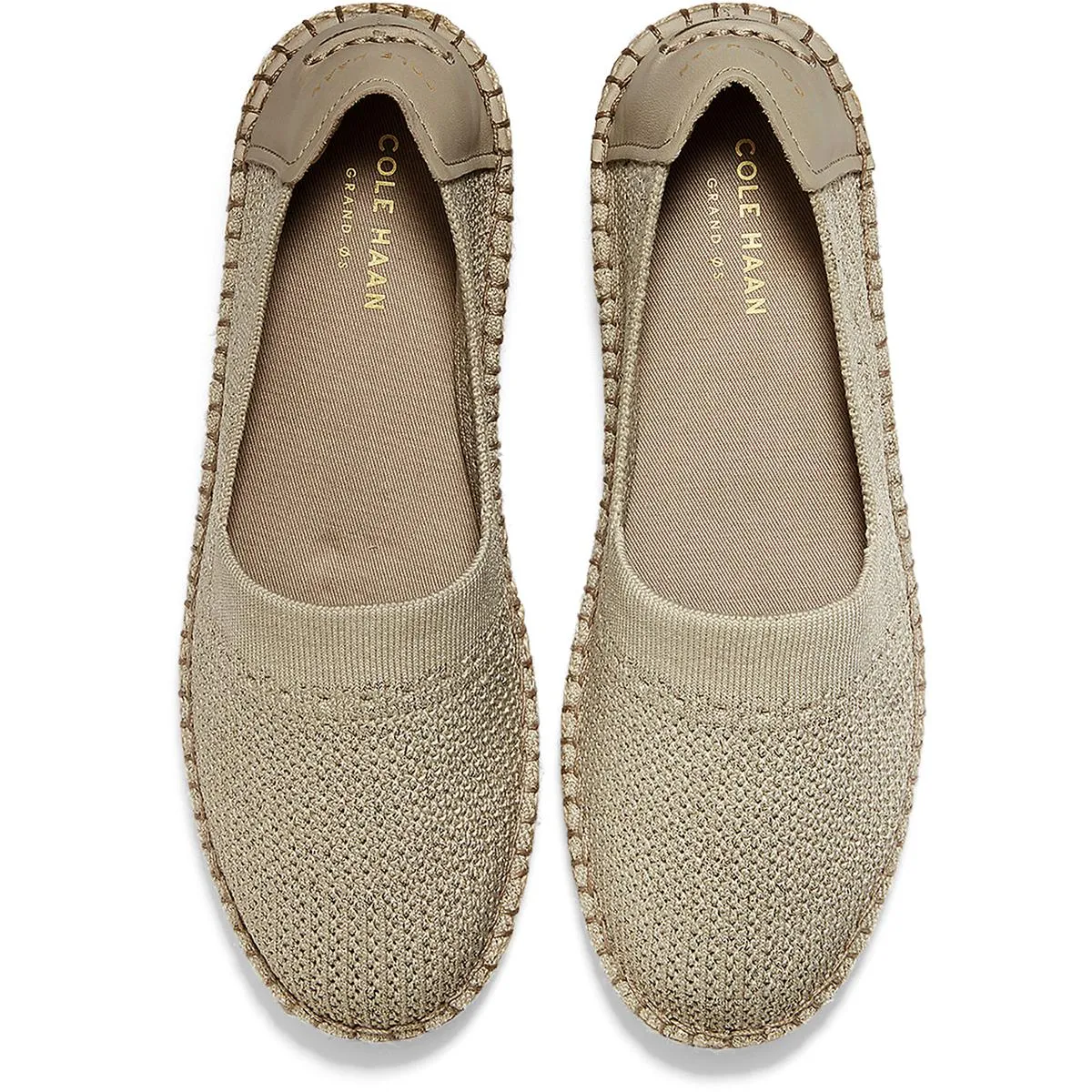 Cloudfeel Womens Knit Metallic Espadrilles