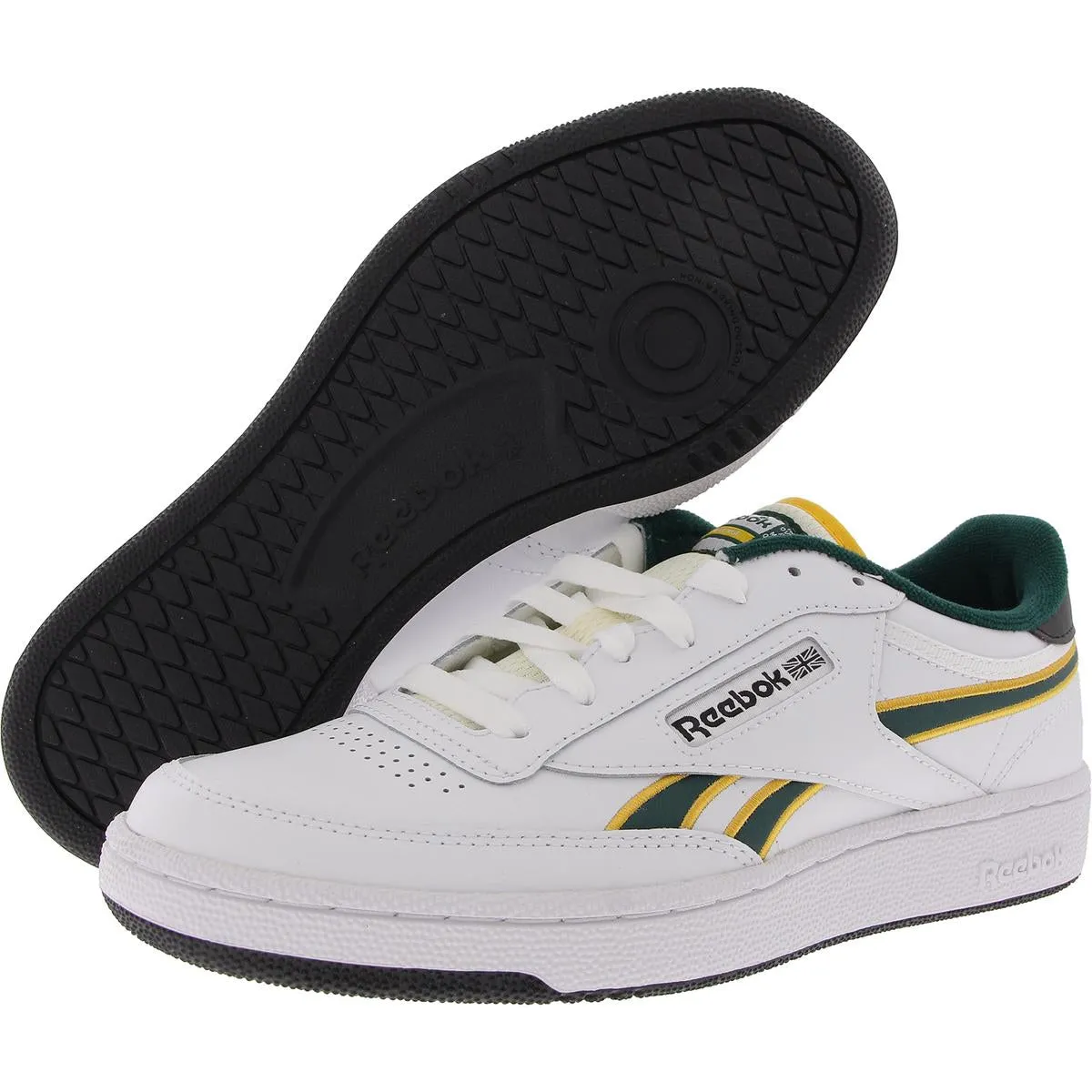 Club C Revenge Mens Lace-Up Faux Leather Casual And Fashion Sneakers