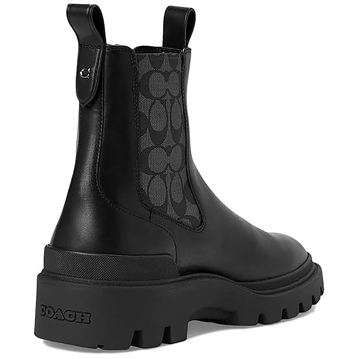 Colson Mens Logo Leather Chelsea Boots