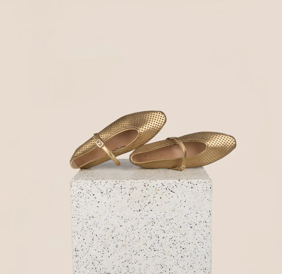 Cori - Perforated Gold Foil