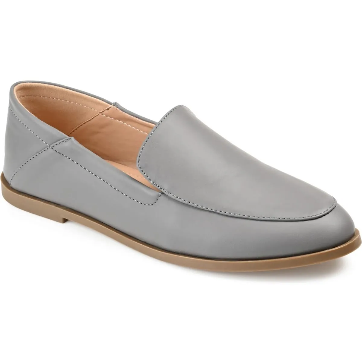 Corinne Womens Faux Leather Slip On Loafers
