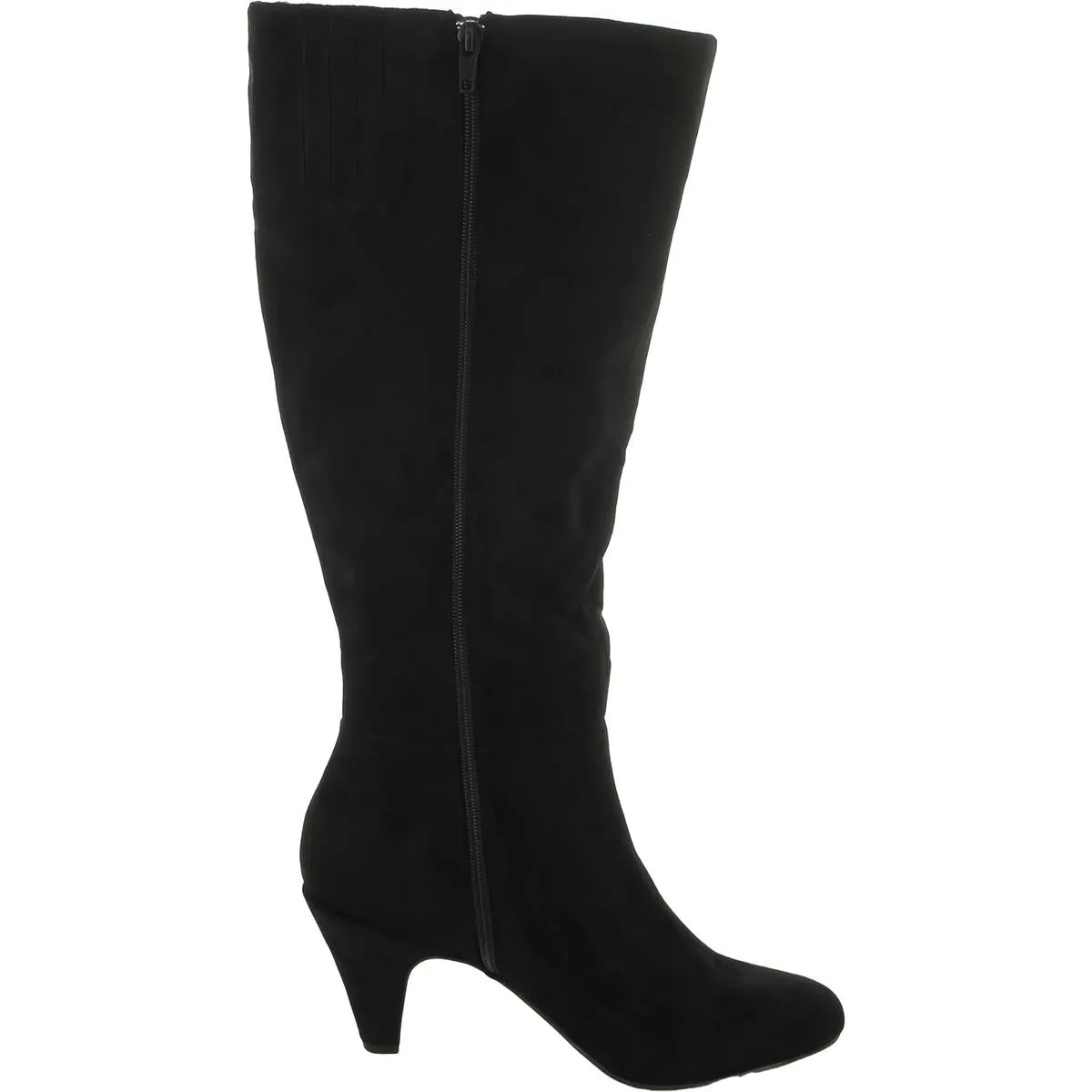 Corrine Plua Womens Zipper Knee-High Boots