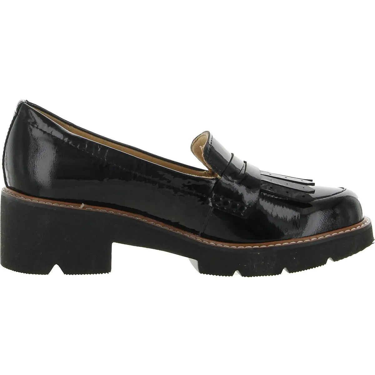 Darcy  Womens Patent Leather Memory Foam Loafers