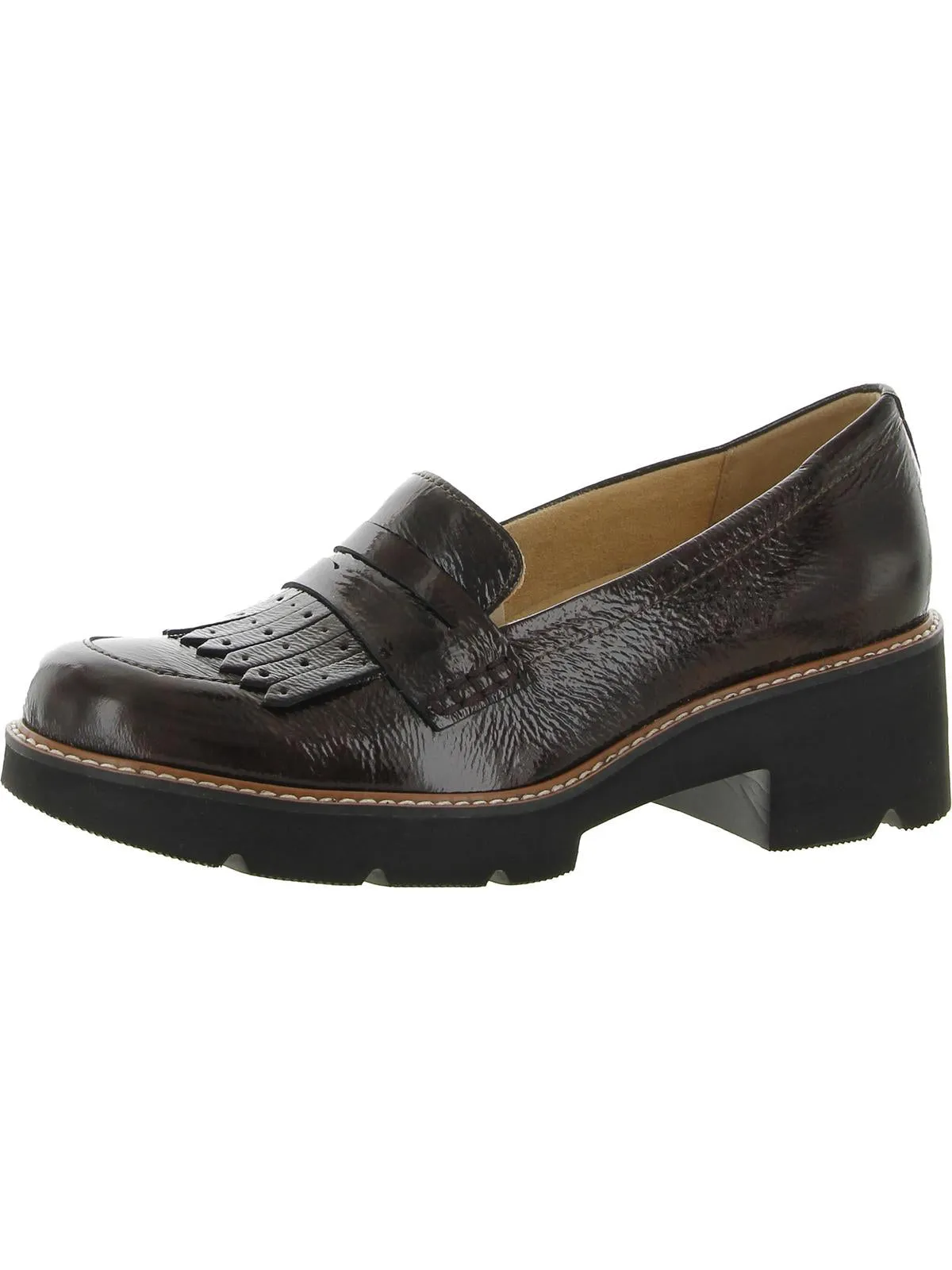 Darcy  Womens Patent Leather Memory Foam Loafers
