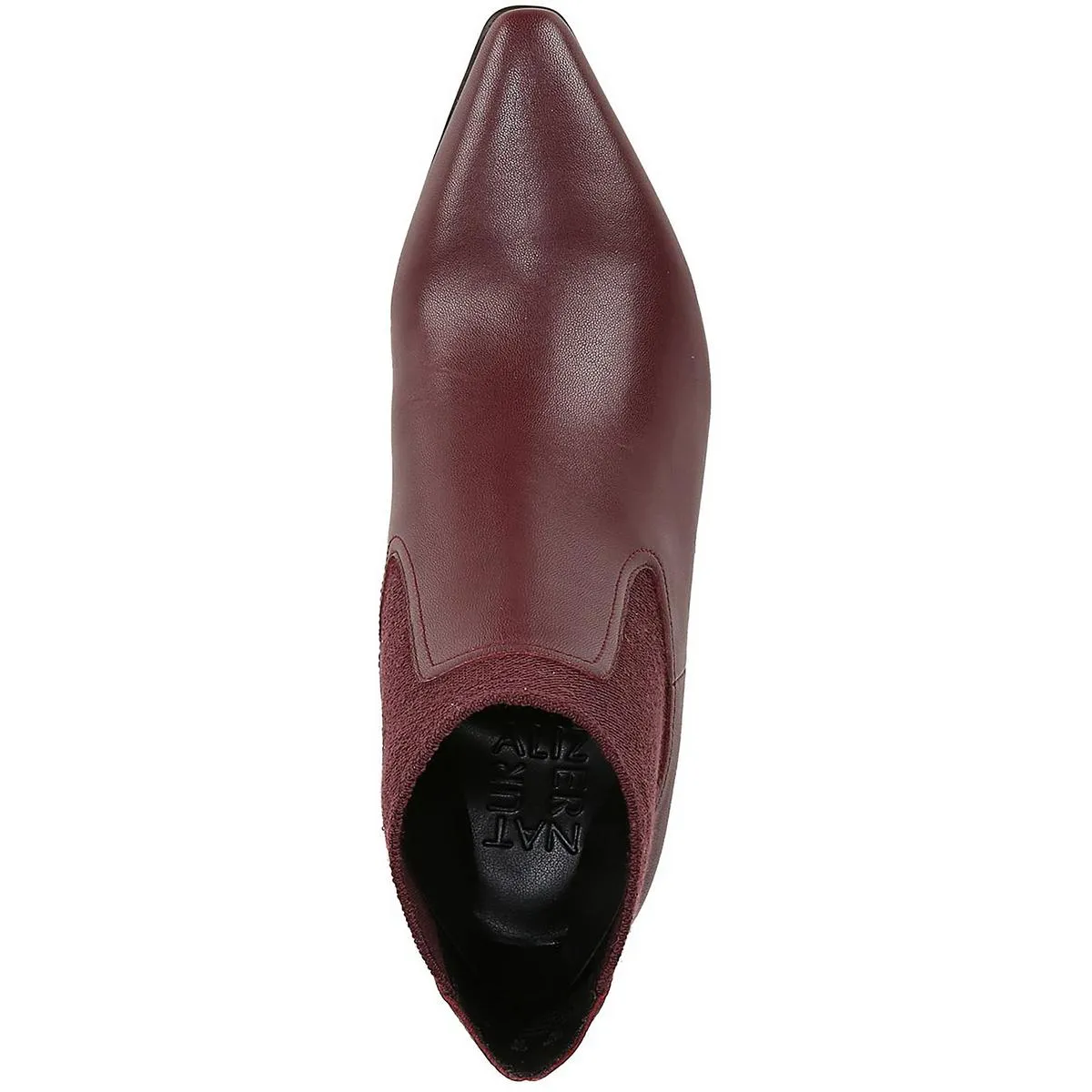 Daya Womens Leather Pointed Toe Chelsea Boots