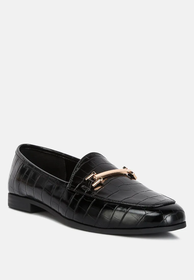 deverell street-smart horsebit embellished loafers