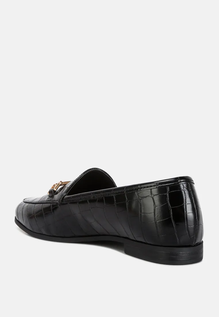 deverell street-smart horsebit embellished loafers