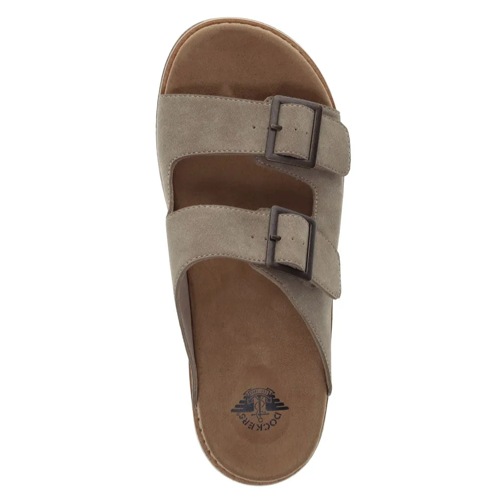 Dockers Mens Benham Synthetic Suede Casual Slip On Sandal Shoe
