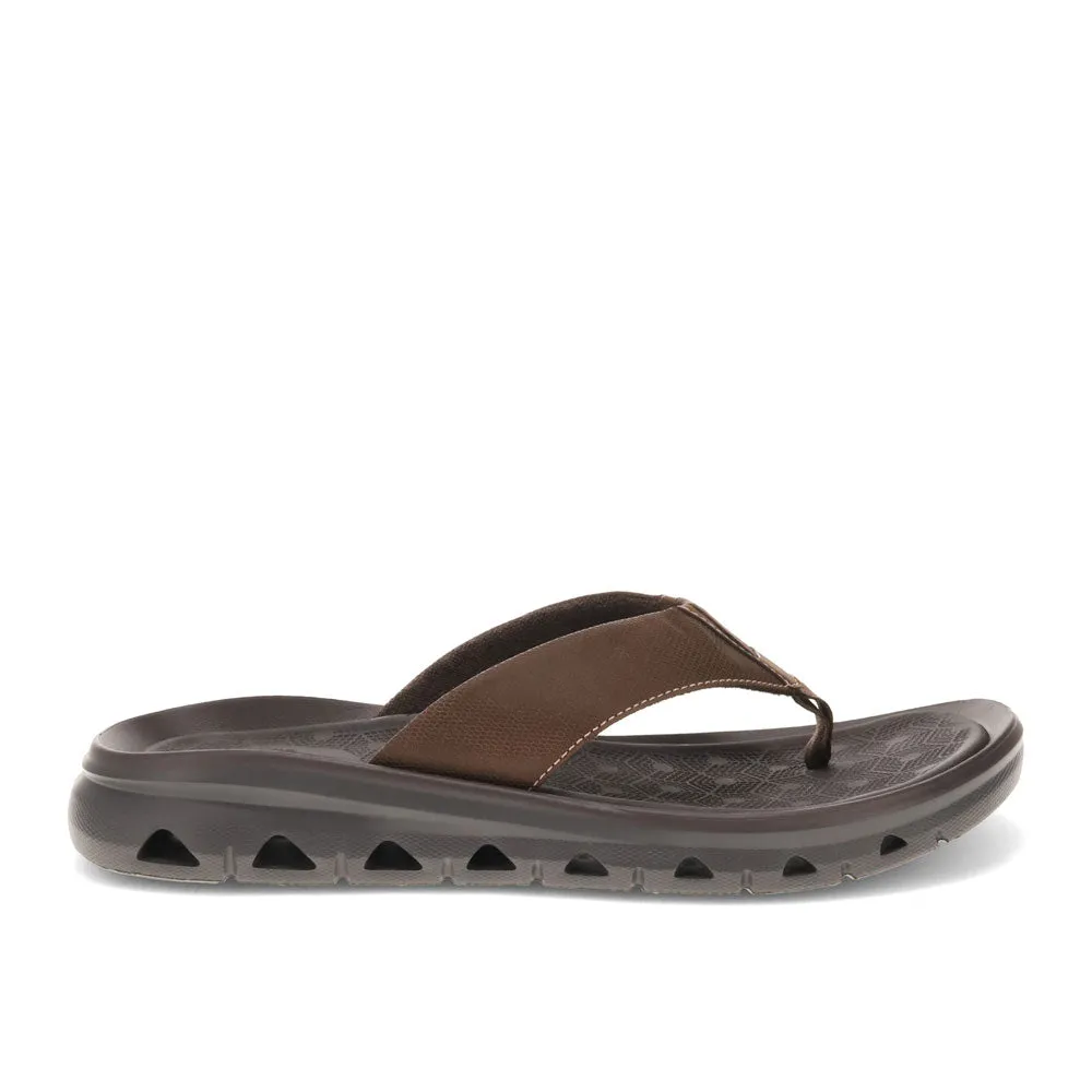 Dockers Mens Luka Synthetic Leather Casual Flip Flop Sandal Shoe