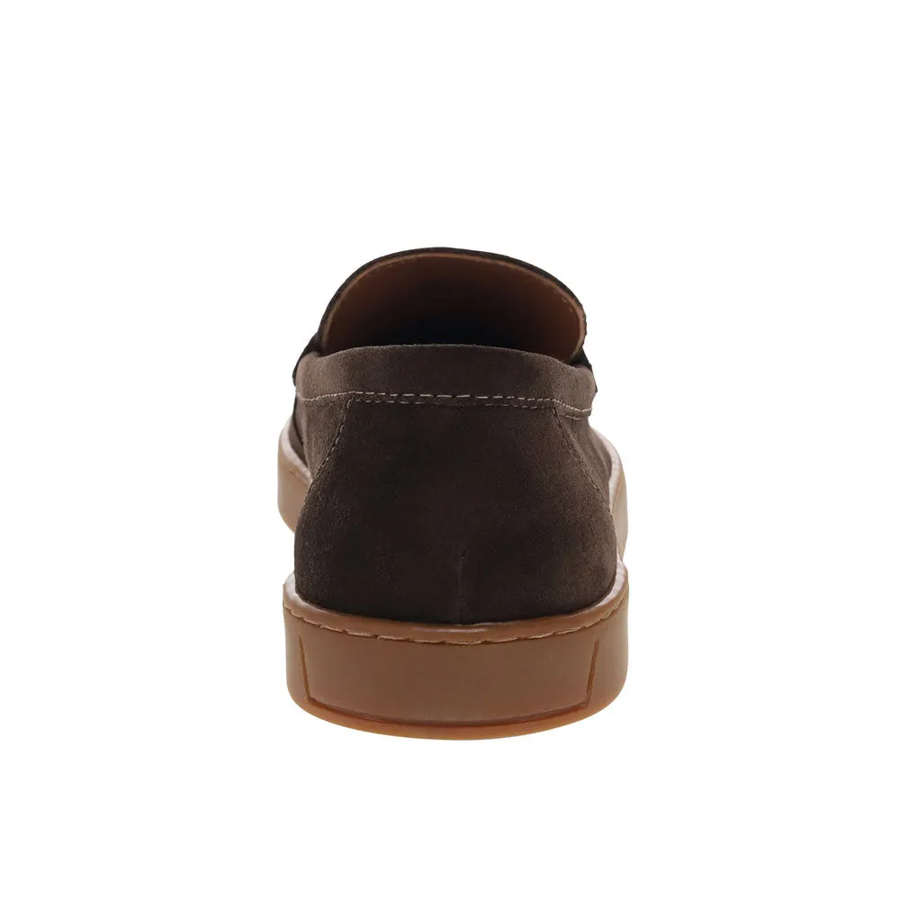 Dockers Mens Vaughn Suede Leather Casual Slip-On Penny Loafer Shoe