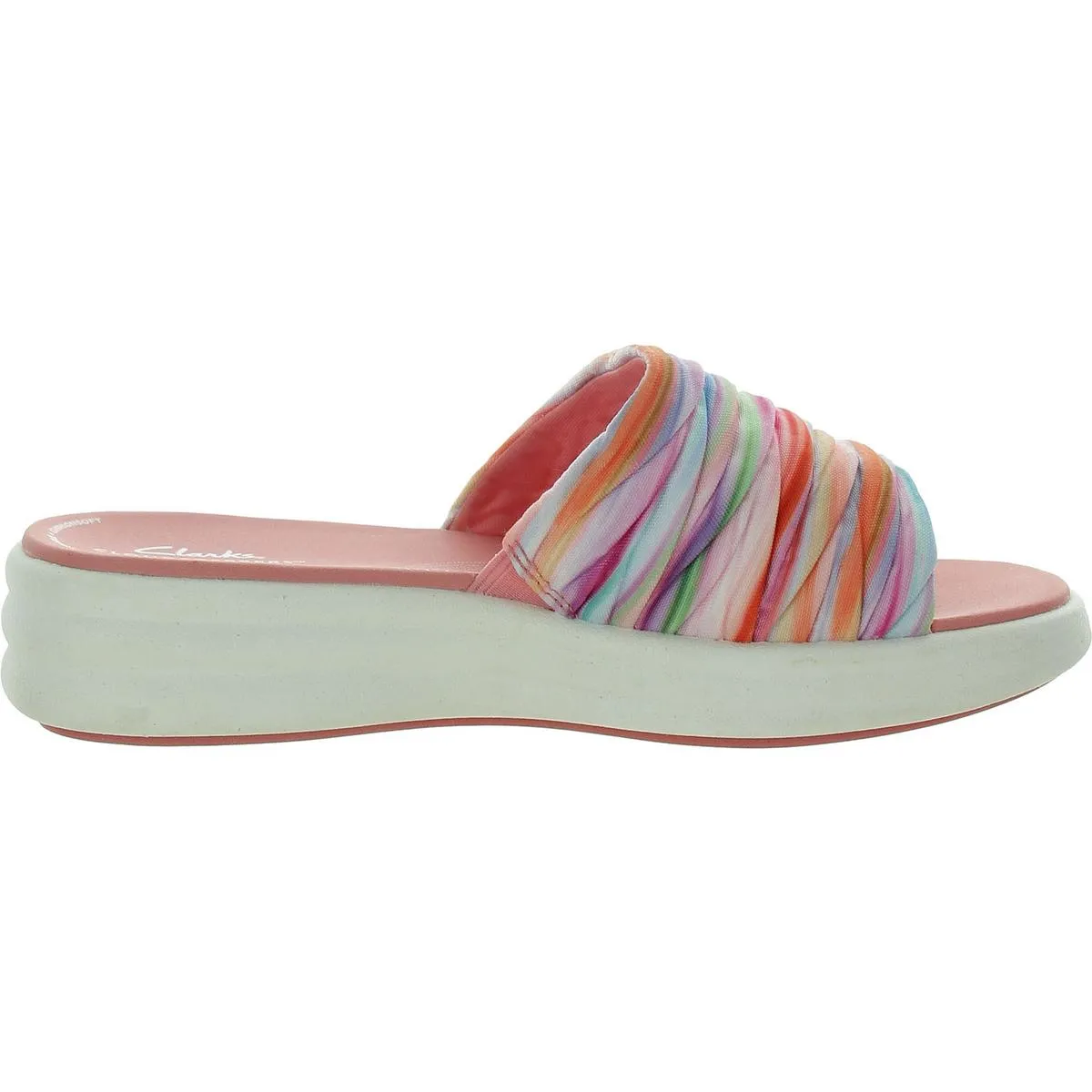 Drift Petal Womens Cushioned Footbed Man Made Slide Sandals