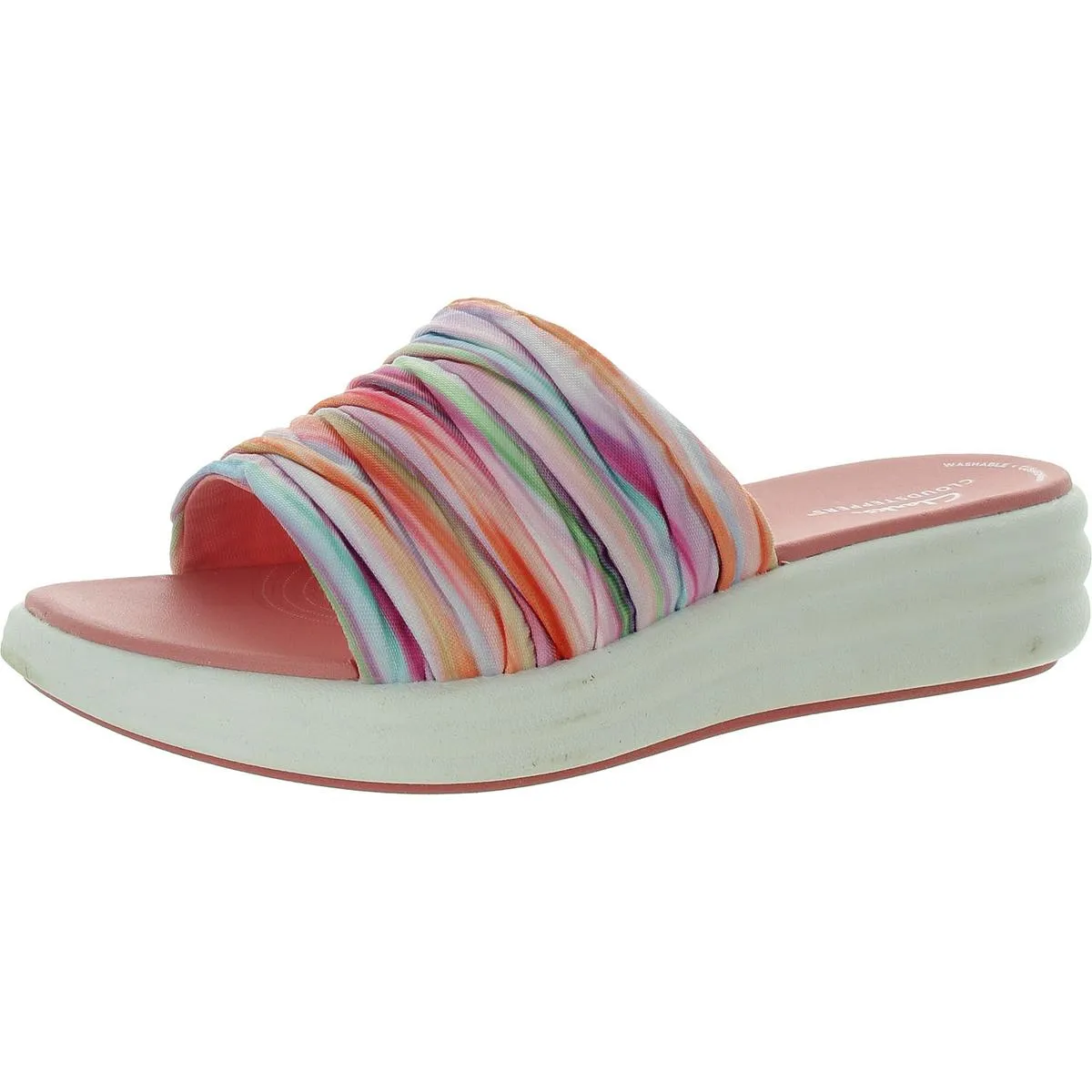 Drift Petal Womens Cushioned Footbed Man Made Slide Sandals
