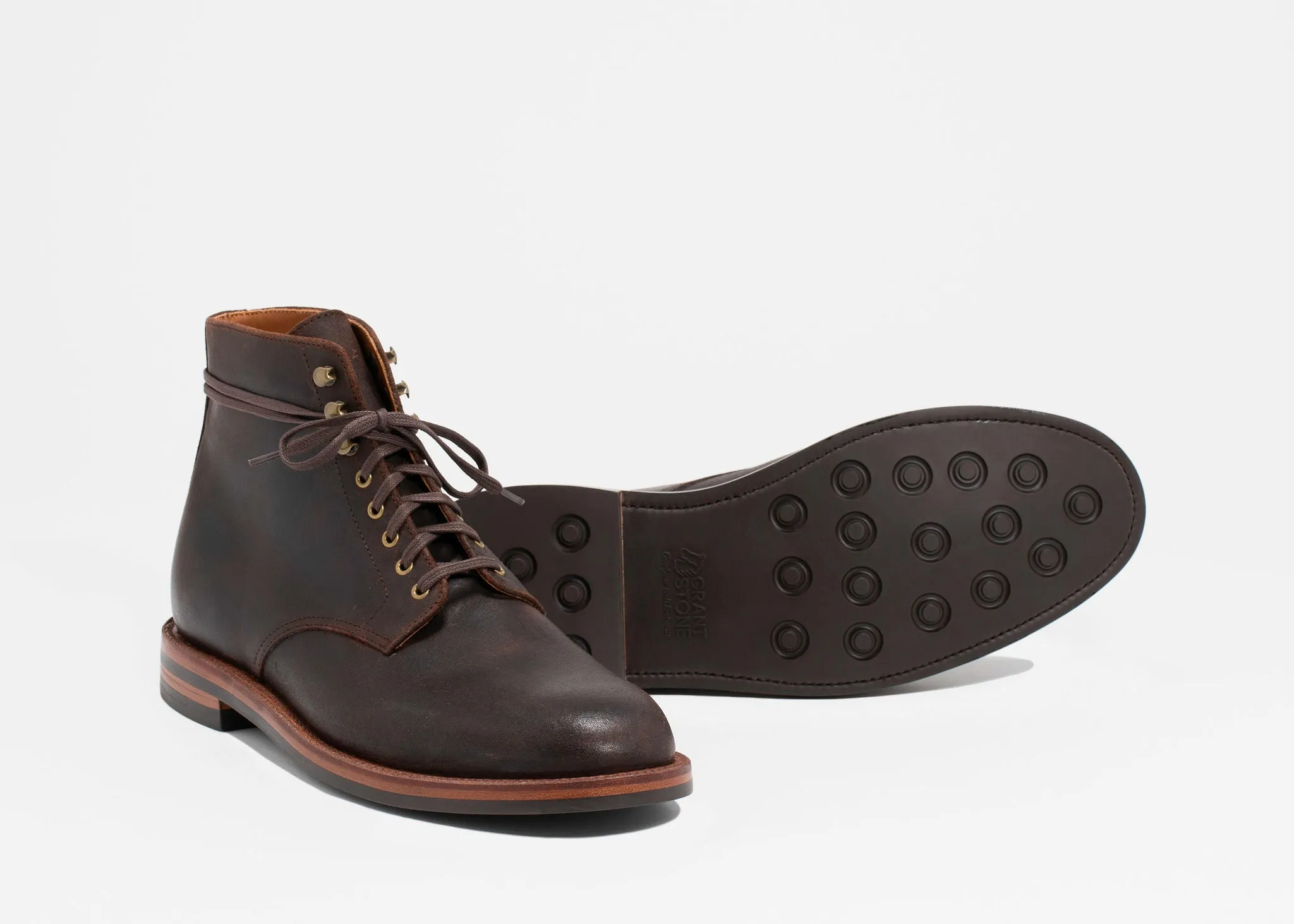 Edward Boot Tobacco Waxed Commander