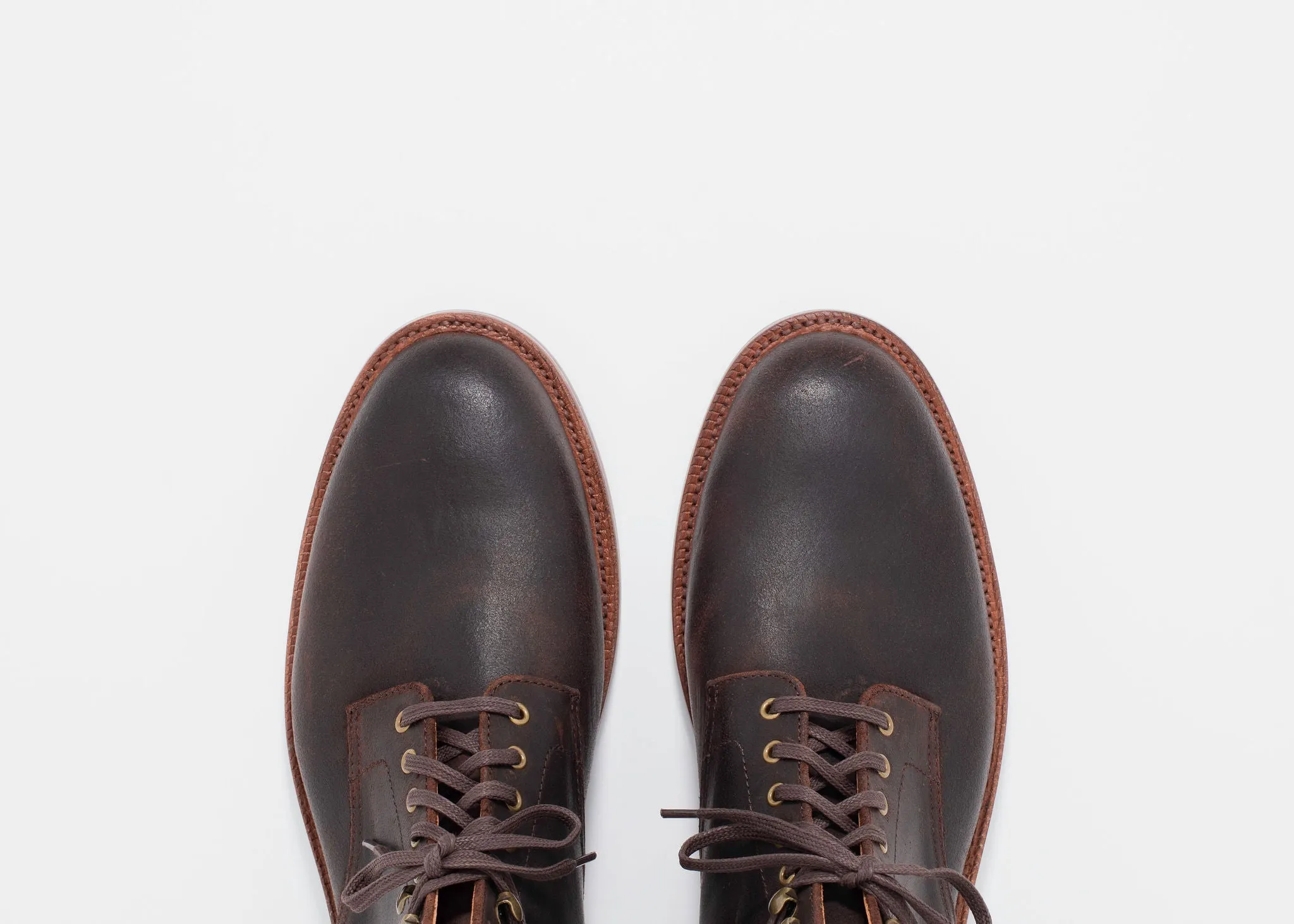 Edward Boot Tobacco Waxed Commander