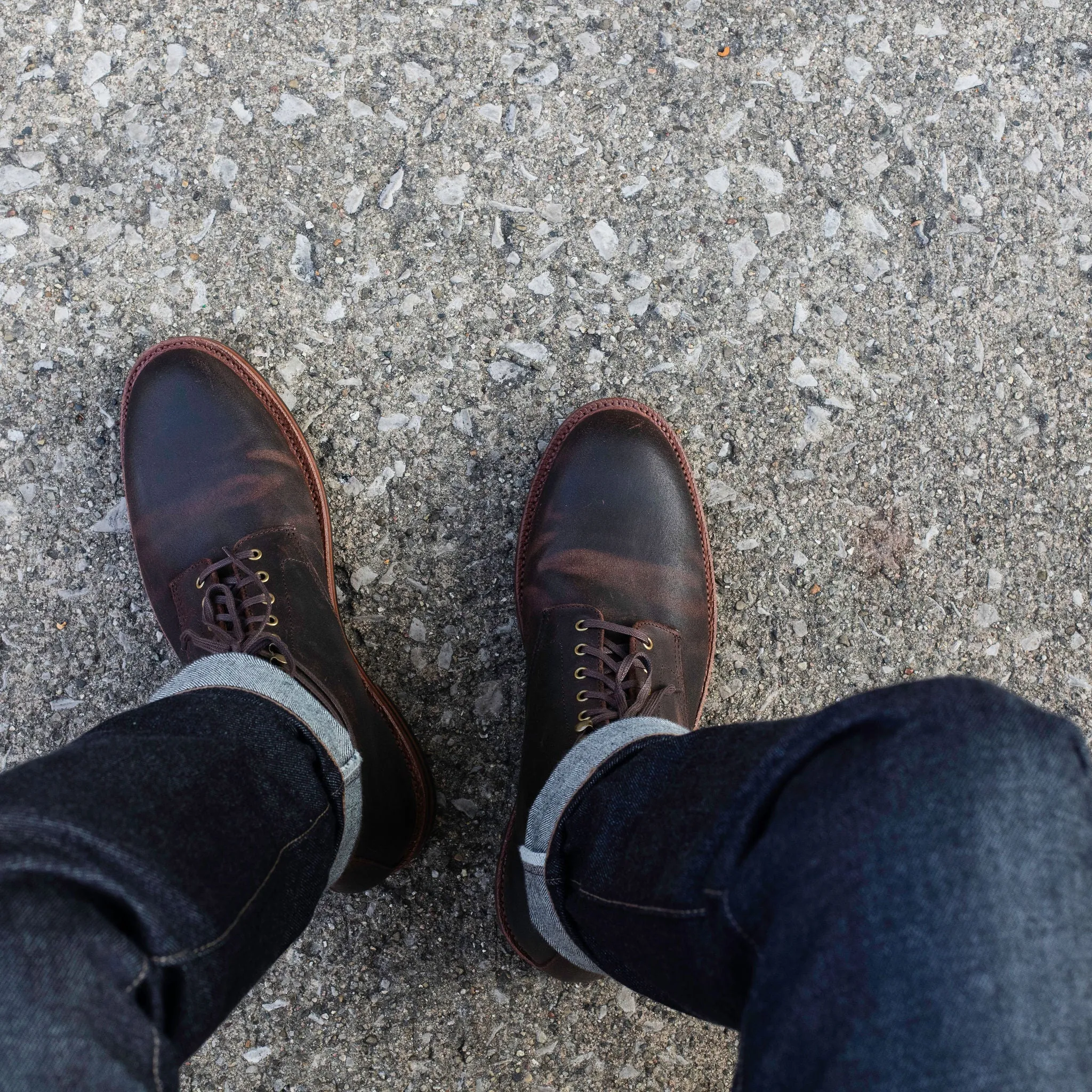 Edward Boot Tobacco Waxed Commander