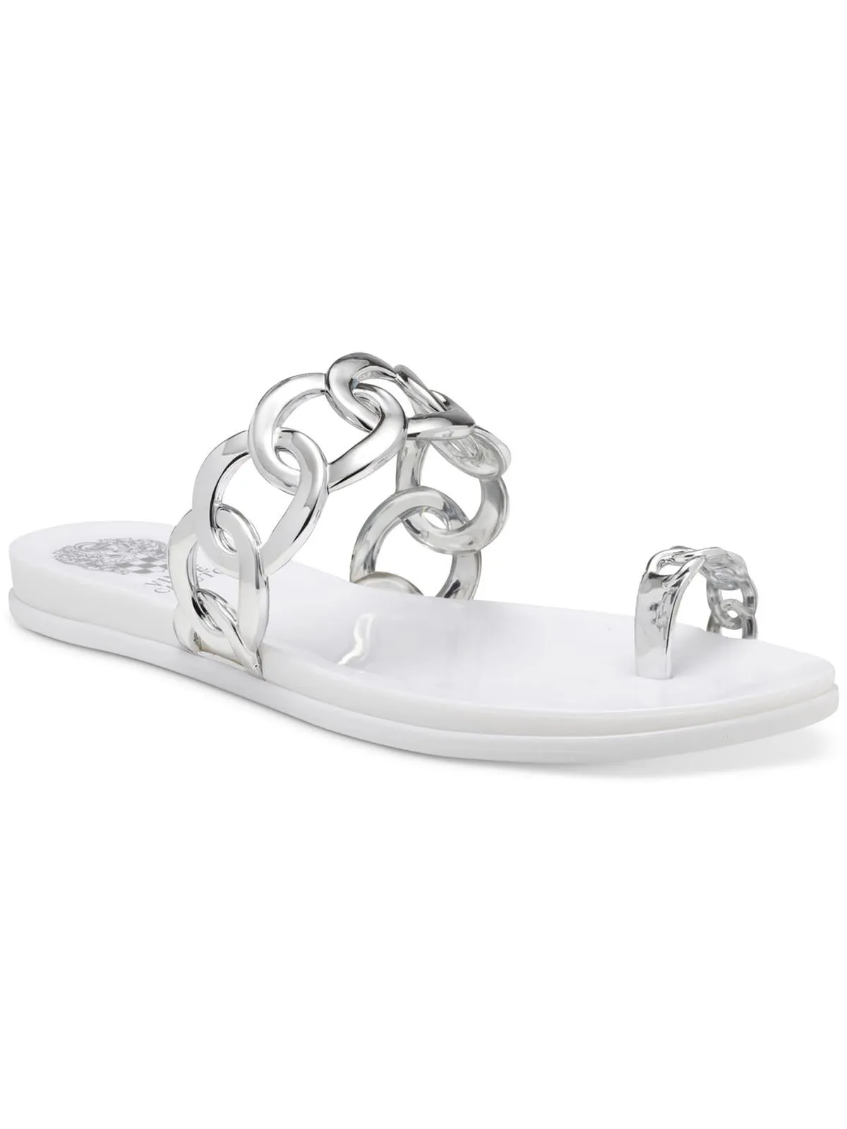 Emagenta Womens Chain Toe Loop Jelly Sandals
