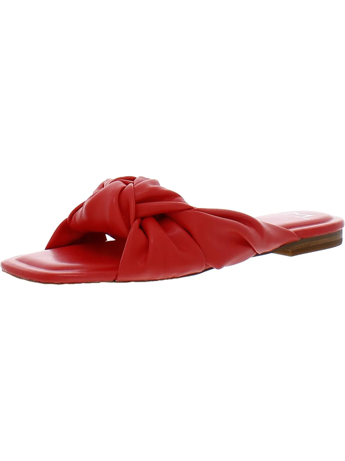Farisa 3 Womens Leather Square Toe Slide Sandals