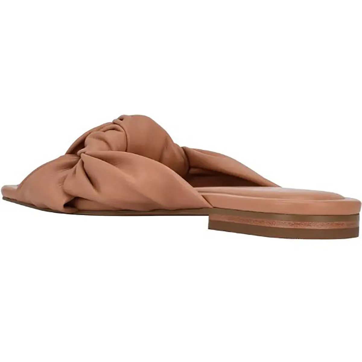 Farisa 3 Womens Leather Square Toe Slide Sandals