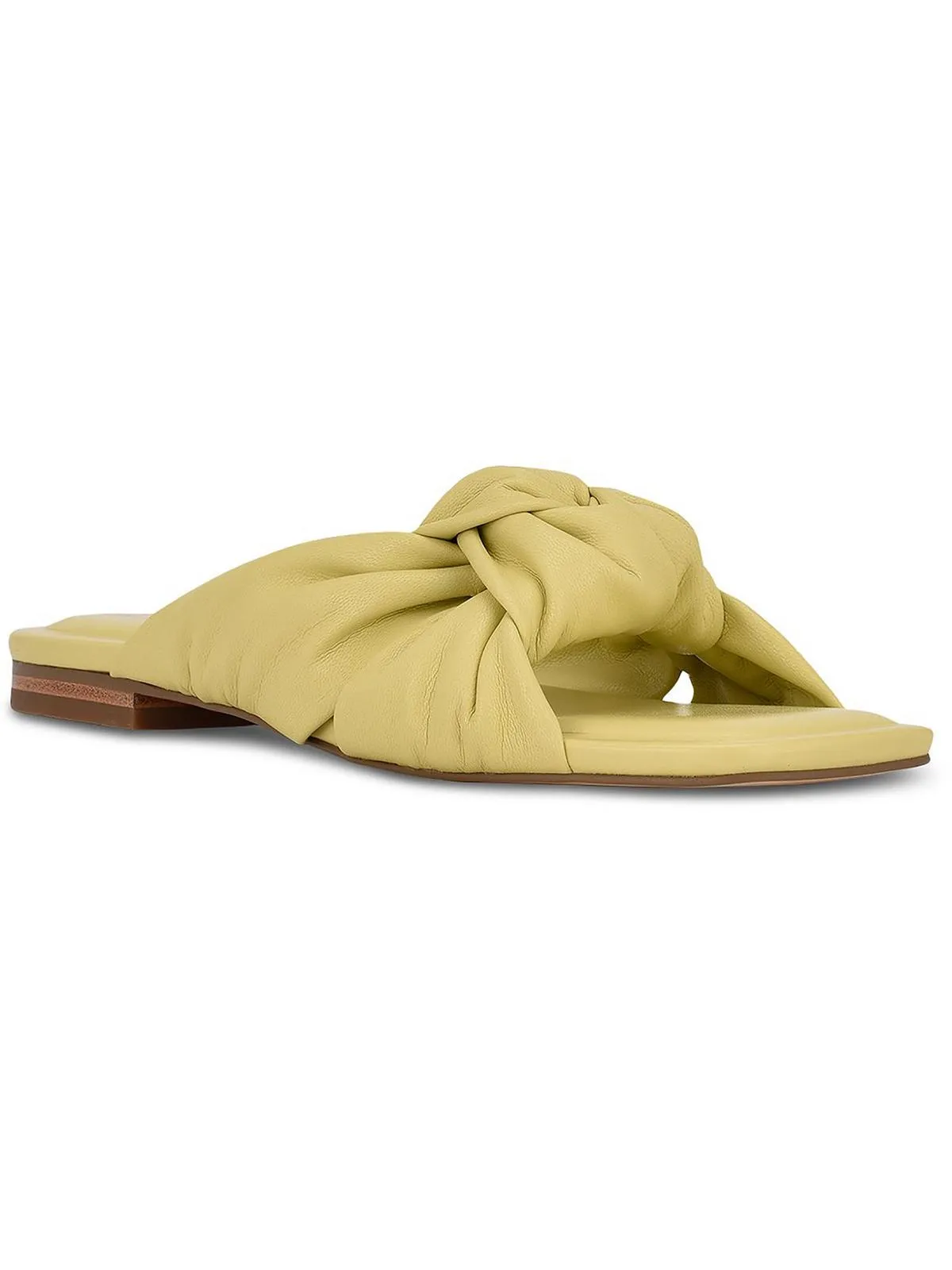 Farisa 3 Womens Leather Square Toe Slide Sandals