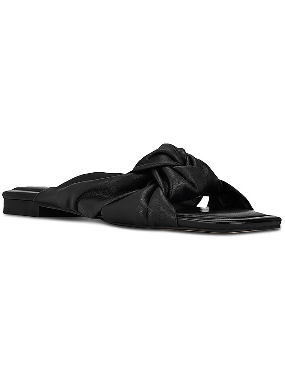 Farisa 3 Womens Leather Square Toe Slide Sandals