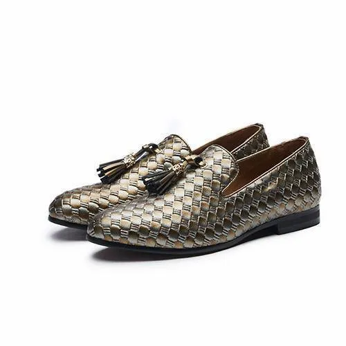 Fashion Brand Shoes Men's Loafers Blue Black Khaki