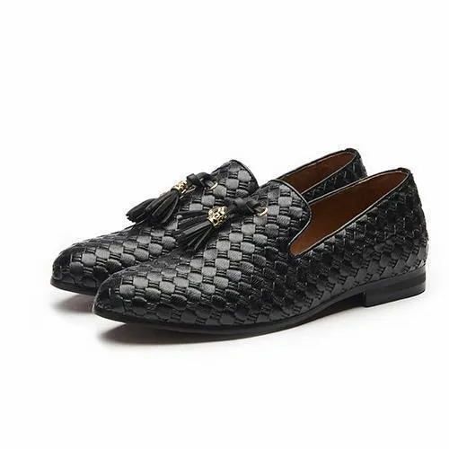 Fashion Brand Shoes Men's Loafers Blue Black Khaki