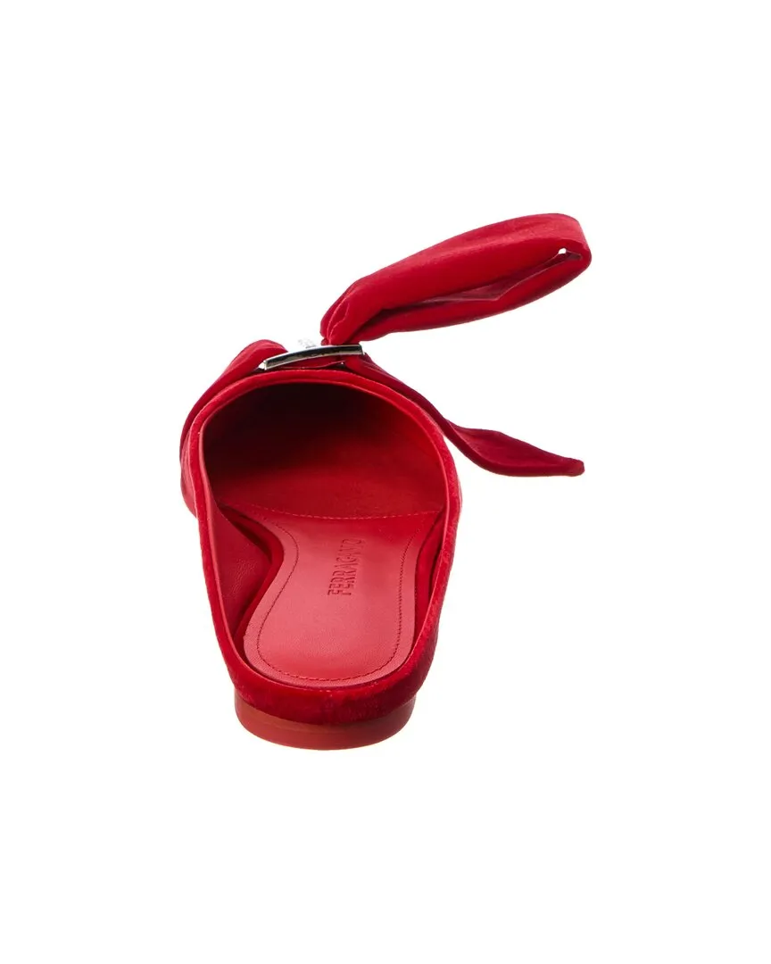 Ferragamo Emii T Velvet Flat