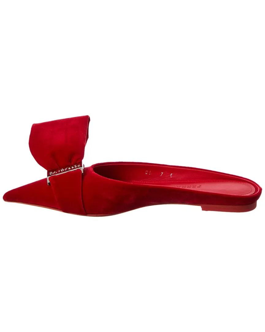 Ferragamo Emii T Velvet Flat