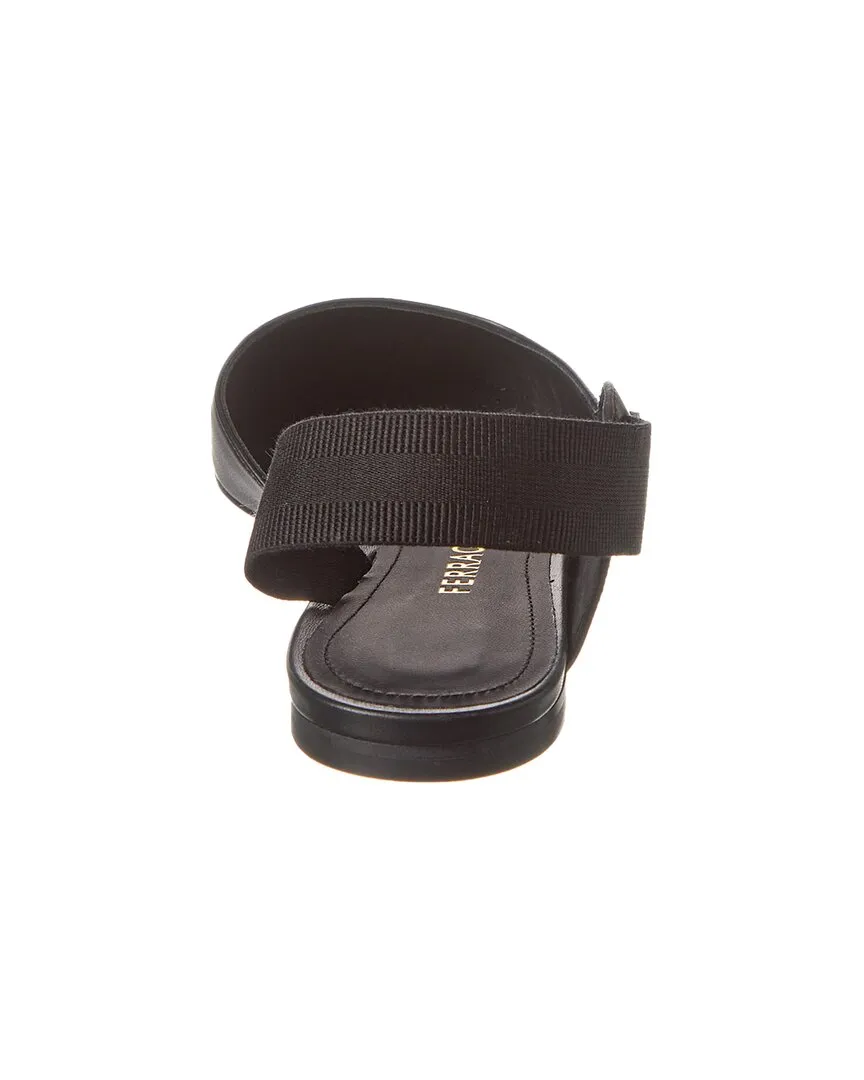 Ferragamo Vara Quilted Leather Flat