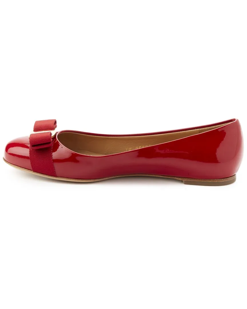Ferragamo Varina Patent Ballet Flat