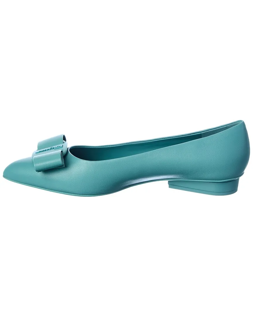 Ferragamo Viva Leather Flat