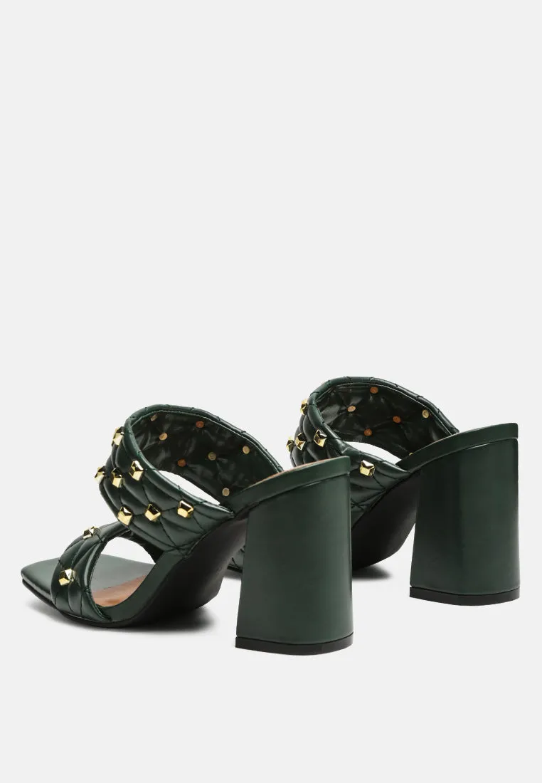 fischer block heel sandals