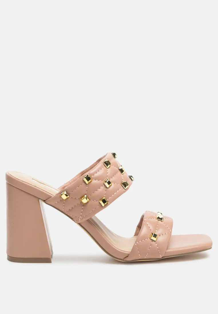 fischer block heel sandals