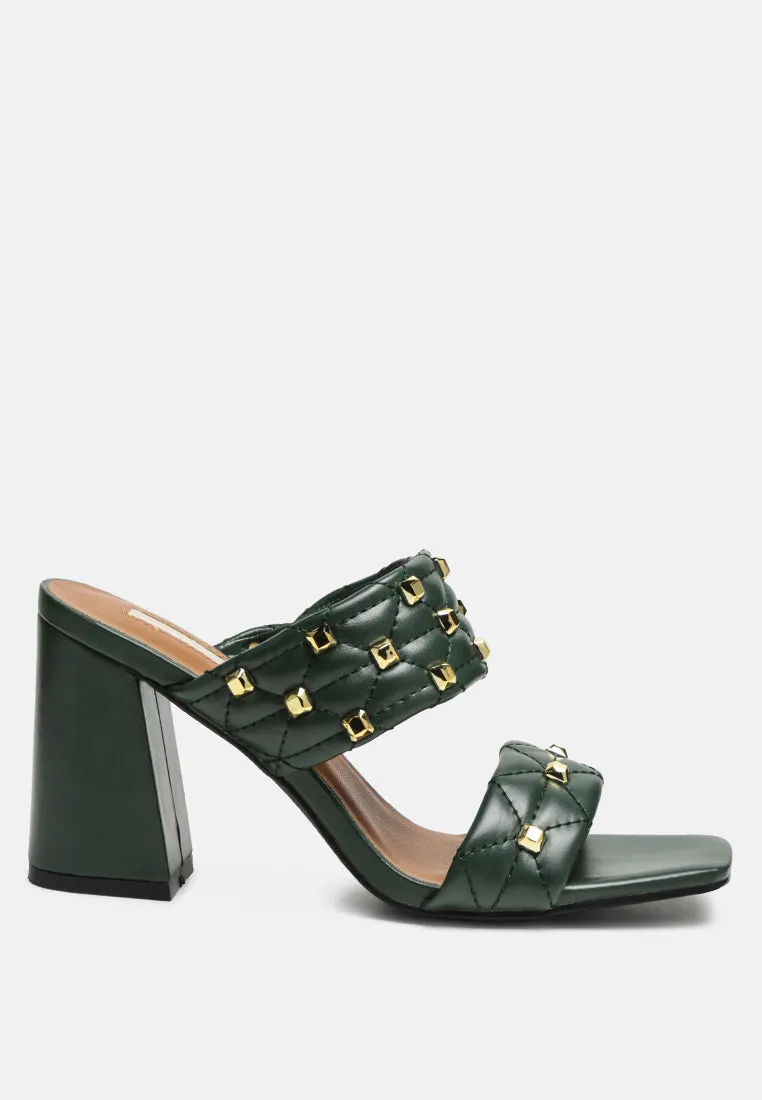 fischer block heel sandals