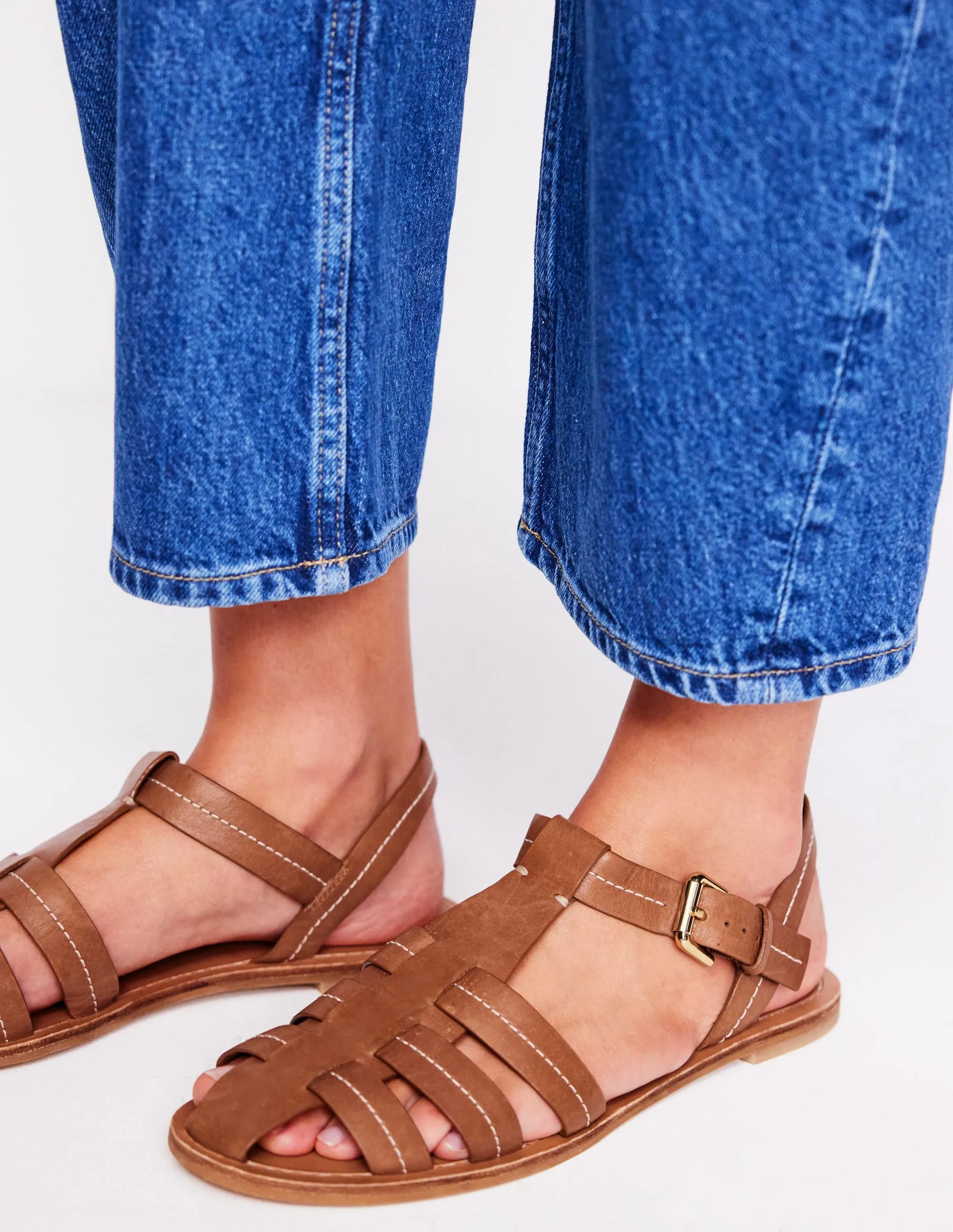 Fisherman Flat Sandal-Tan