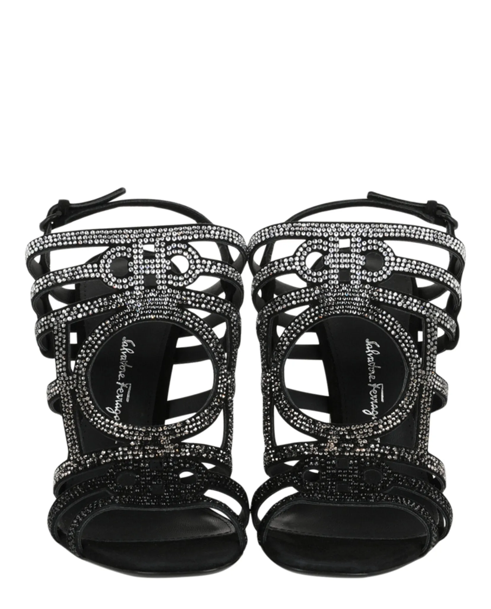 Florenza Crystal-Embellished Slingback Heel Sandals