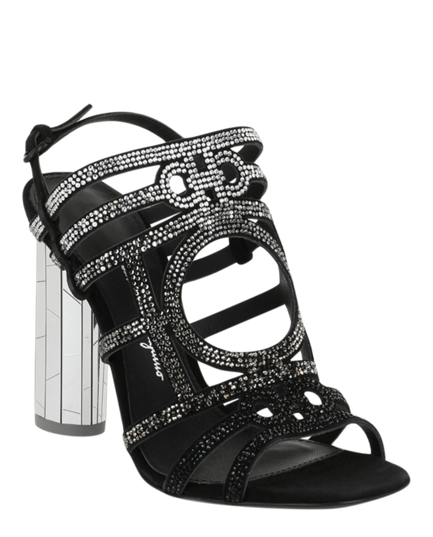 Florenza Crystal-Embellished Slingback Heel Sandals
