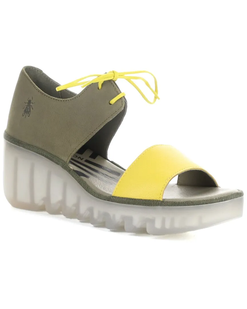 FLY London Bilu Leather & Suede Sandal