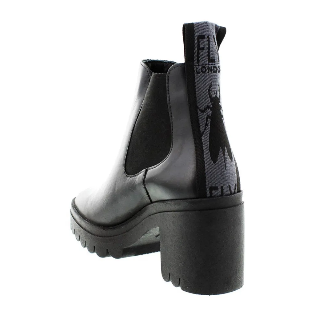 Fly London Tope520Fly Leather Women's Block Heel Chelsea Boots