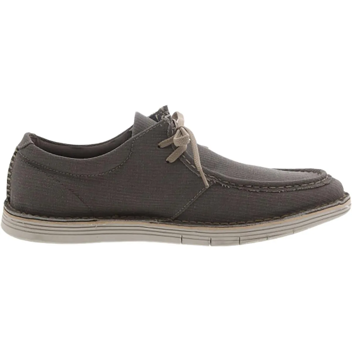 Forge Run  Mens Canvas Slip On Boat Shoes