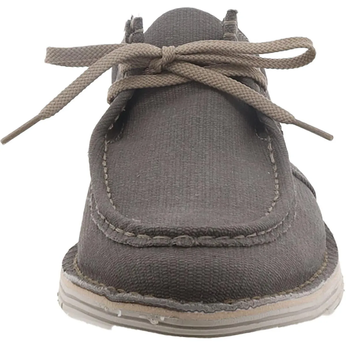 Forge Run  Mens Canvas Slip On Boat Shoes