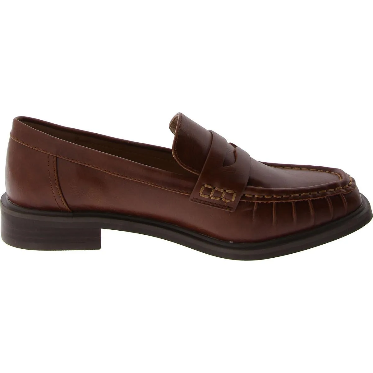 Freyr Womens Faux Leather Slip-On Loafers