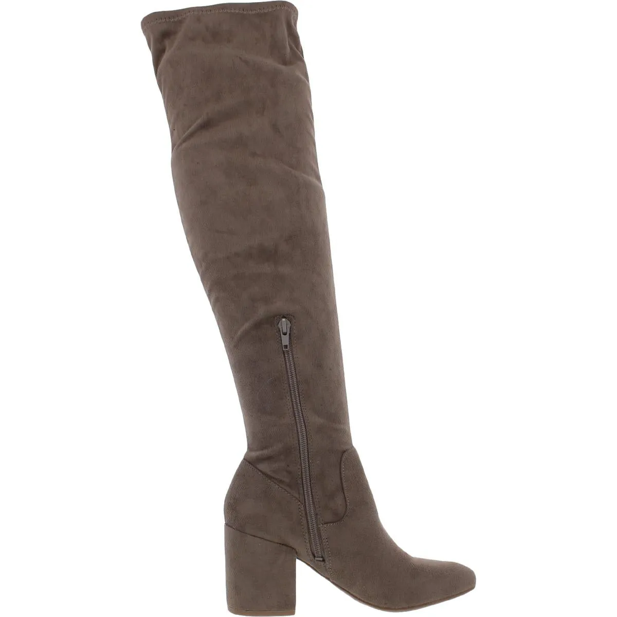 Gabrie Womens Faux Leather Round Toe Over-The-Knee Boots