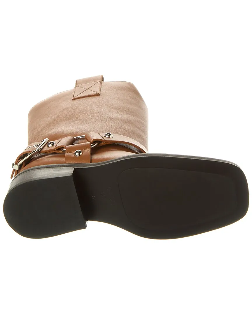 GANNI Biker Tubular Mid Shaft Boot