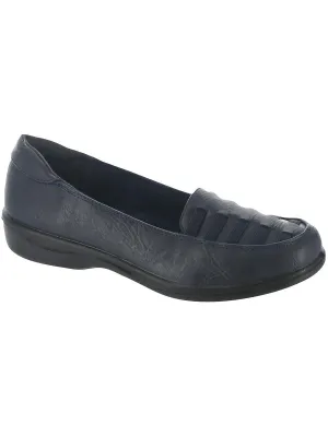 Genesis Womens Faux Leather Slip-On Loafers
