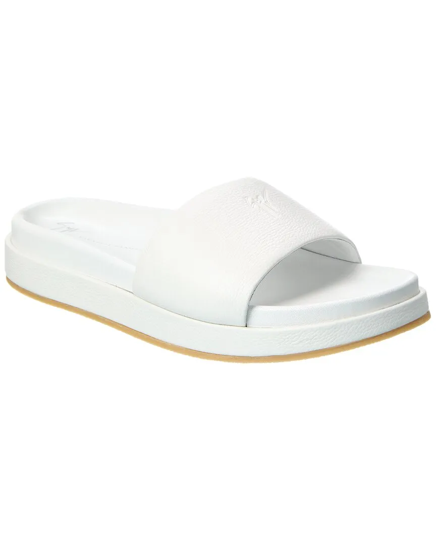 Giuseppe Zanotti Indi 10 Leather Slide