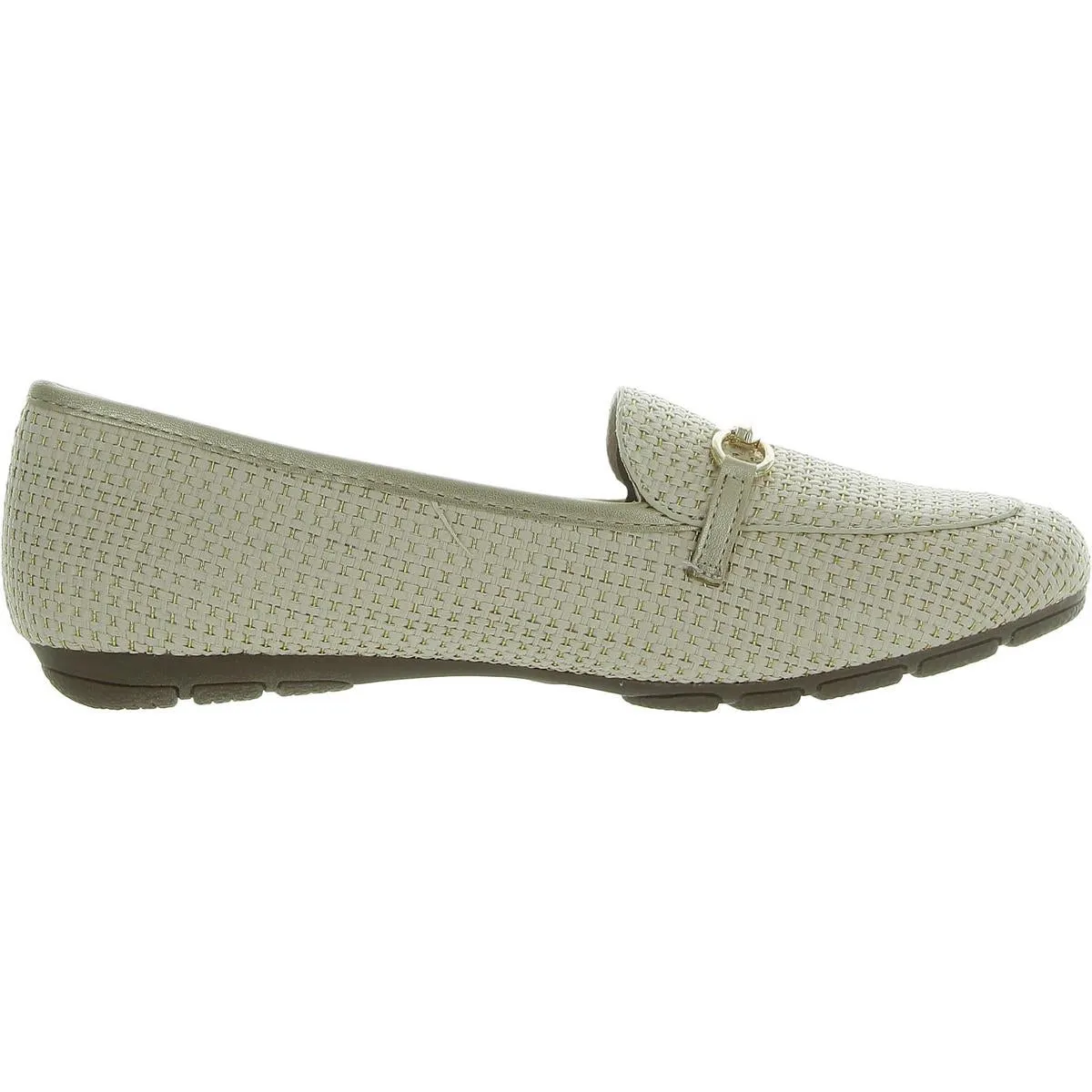 Glowing Womens Embellished Comfort Insole Loafers