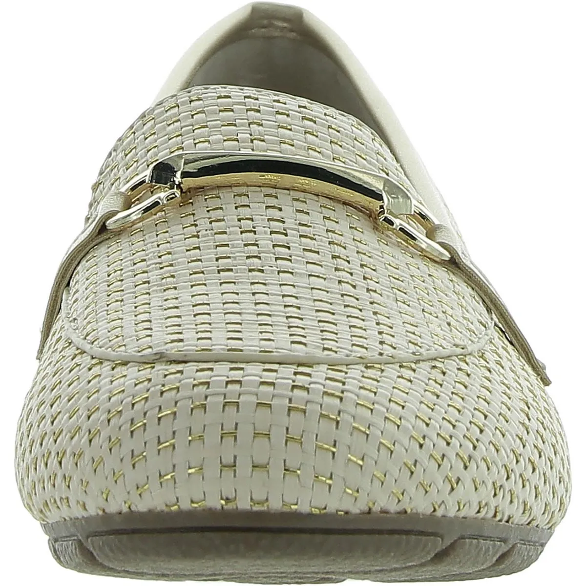 Glowing Womens Embellished Comfort Insole Loafers