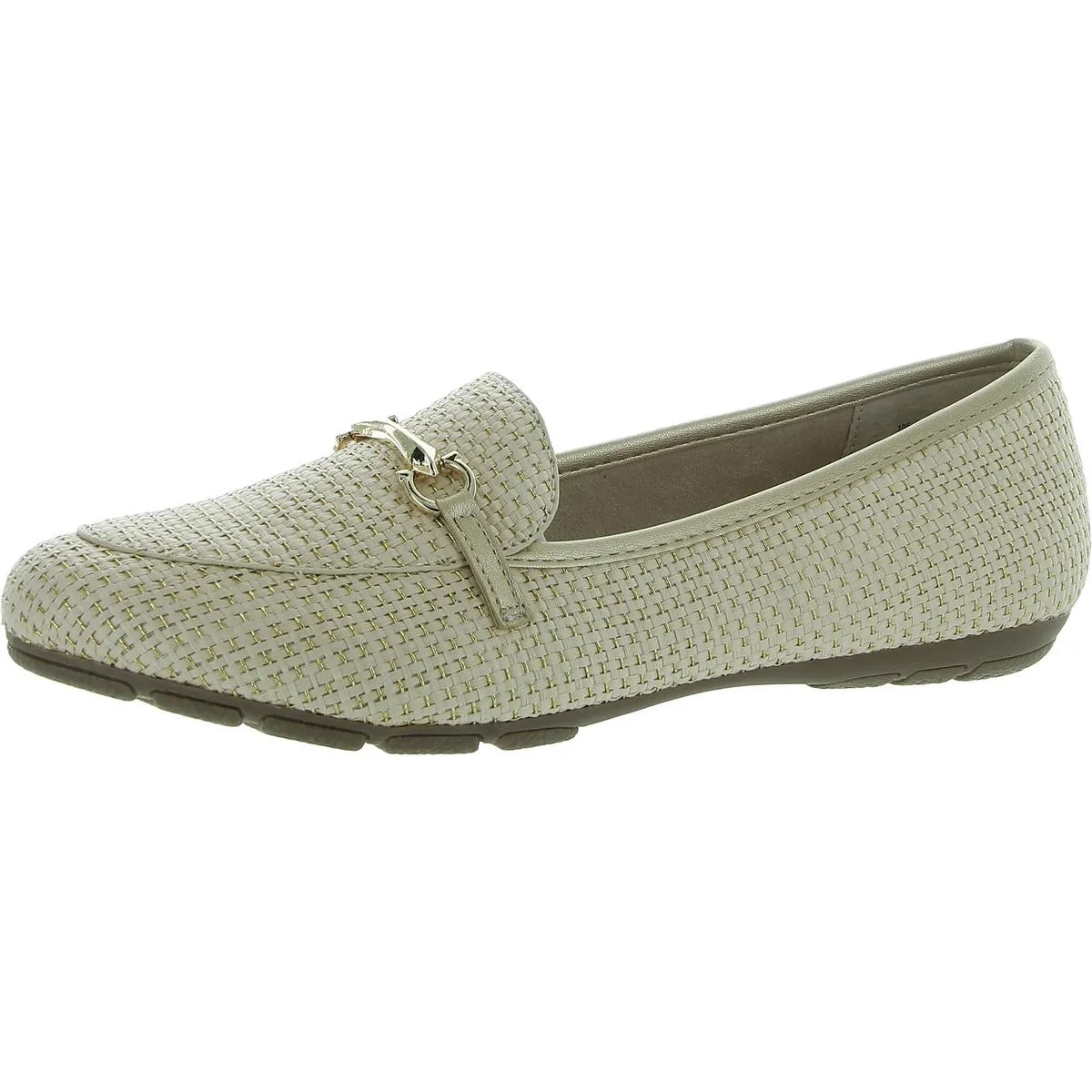 Glowing Womens Embellished Comfort Insole Loafers